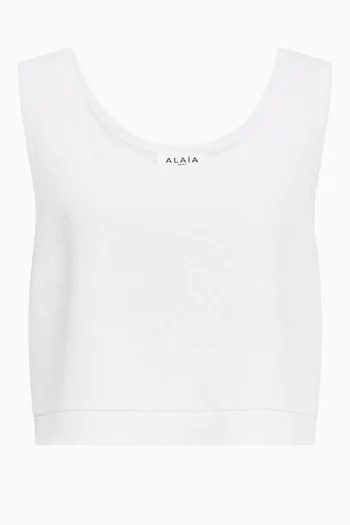 Knit Tank Top in Cotton Blend