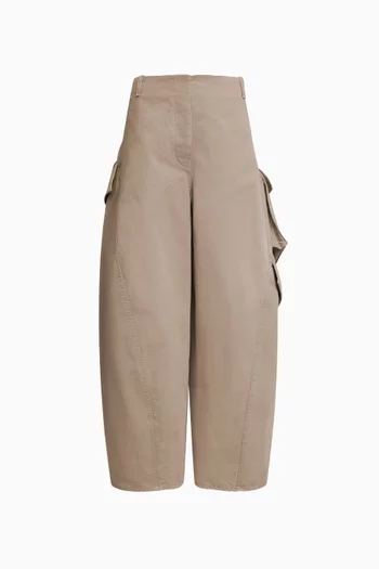 Round Cargo Pants in Washed Chino