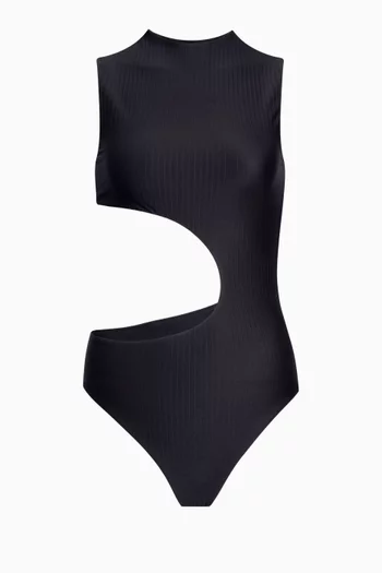 Cut-out One-piece Swimsuit in Jersey