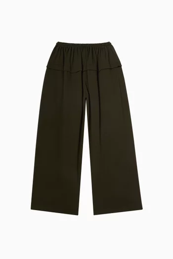 Peplum Pants in Cotton Blend