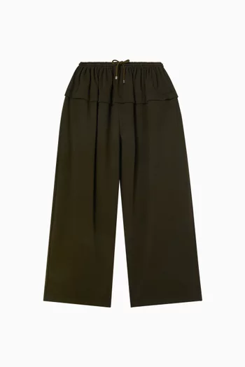 Peplum Pants in Cotton Blend