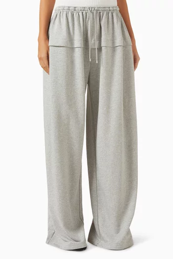 Peplum Pants in Cotton Blend