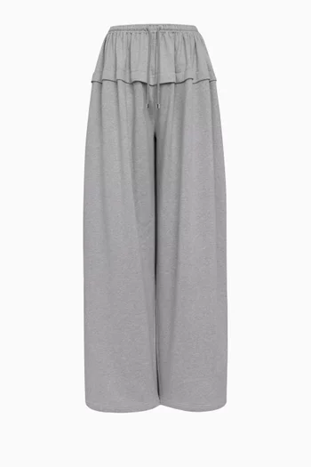 Peplum Pants in Cotton Blend