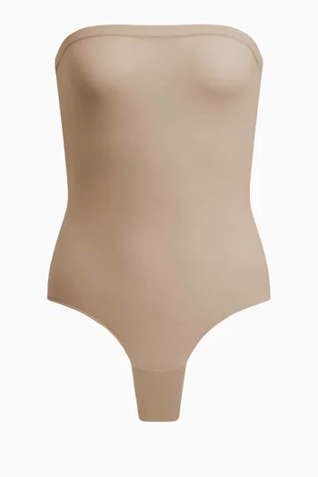 Second-skin Bustier Bodysuit in Viscose-knit
