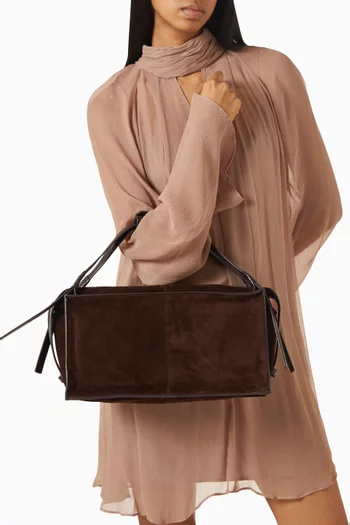 Medium Harold Shoulder Bag in Suede