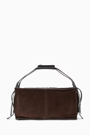 Medium Harold Shoulder Bag in Suede