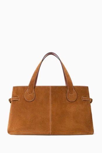 Piper Tote Bag in Suede