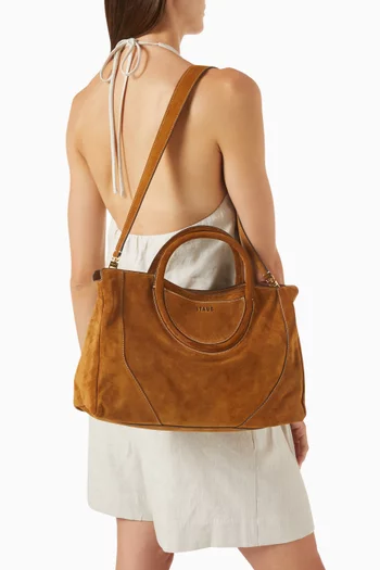 Maude Satchel Bag in Suede