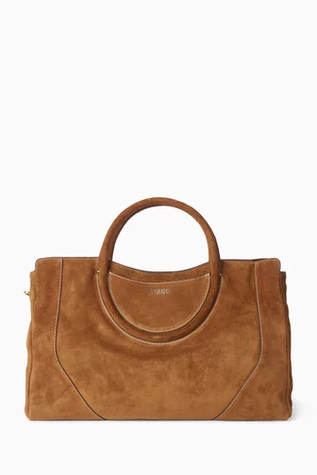 Maude Satchel Bag in Suede