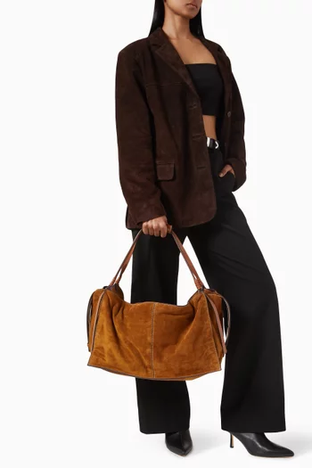 Harold Large Hobo Bag in Suede