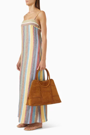 Naomi Satchel Bag in Suede