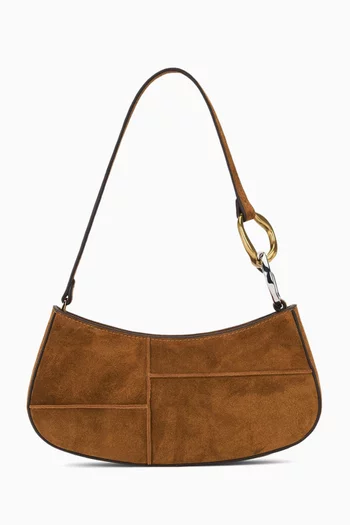 Ollie Shoulder Bag in Suede