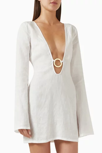Montego Mini Dress in Linen