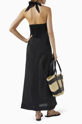 Montserrat Mini Dress in Linen