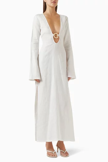 Montego Maxi Dress in Linen