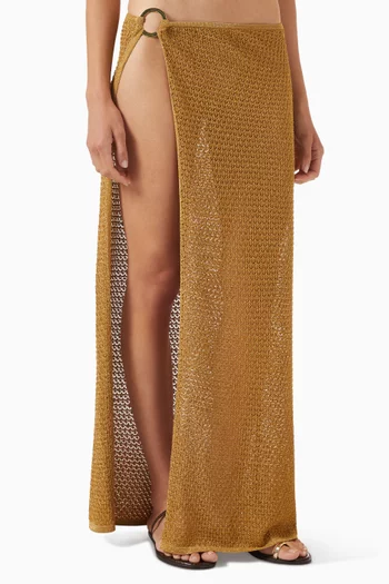 Palermo Maxi Skirt in Lace Crochet
