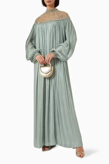 Ellima Kaftan Gown in Lurex Georgette