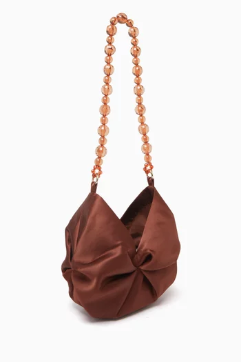 Small Rosh Tote Bag in Satin