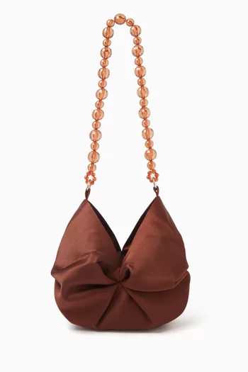 Small Rosh Tote Bag in Satin