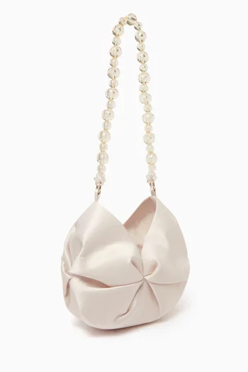 Small Rosh Tote Bag in Satin