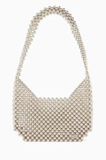Julia Beaded Shoulder Bag in Acrylic