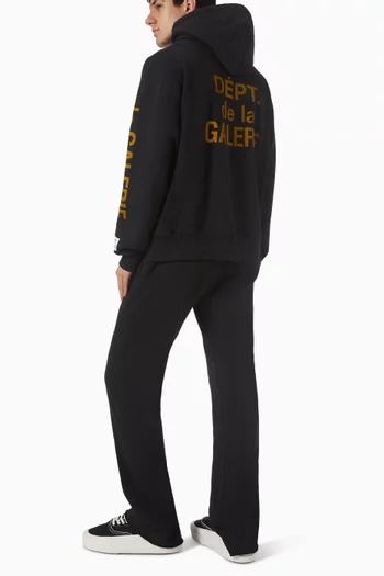 كنزة بغطاء رأس وطبعة Dept. de la Galerie قطن