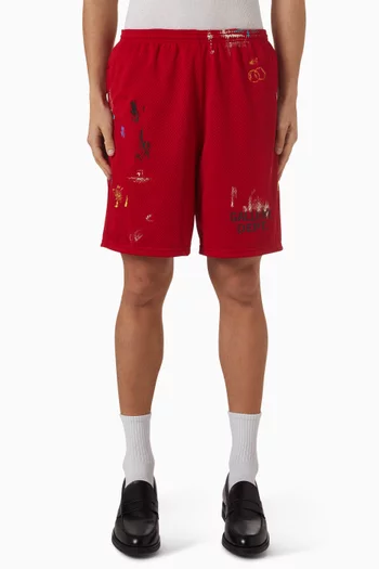 Studio Gym Shorts in Mesh Jersey