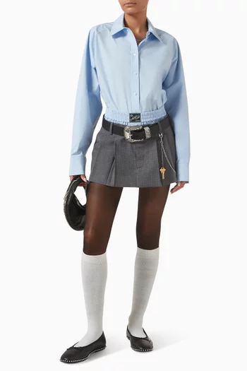 Oversized Necklace Shirt in Cotton