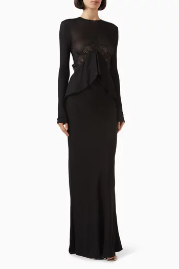 Endrey Disconnect Maxi Dress in Viscose