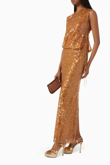 Illuminate Sequin-embellished Gown