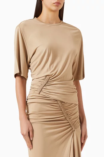 Shibari Ruched Top in Jersey