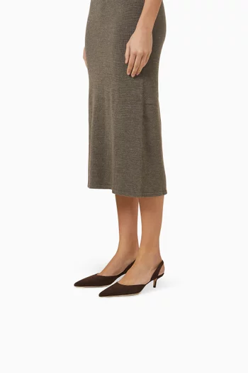 Sebastian 55 Slingback Pumps in Suede