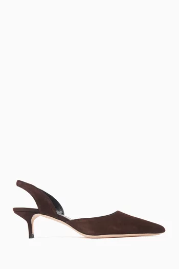 Sebastian 55 Slingback Pumps in Suede