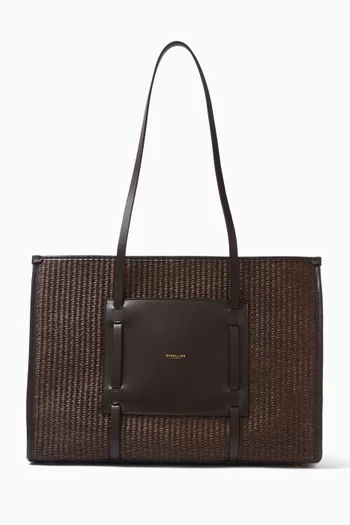 The Capri Medium Tote Bag in Raffia