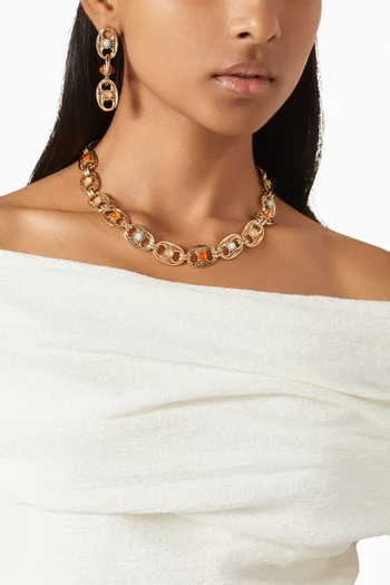 Carthage Necklace in Gold-plated Metal