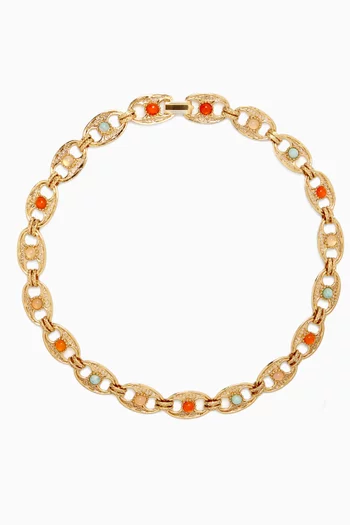 Carthage Necklace in Gold-plated Metal