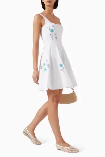 Wells Mini Dress in Cotton-poplin