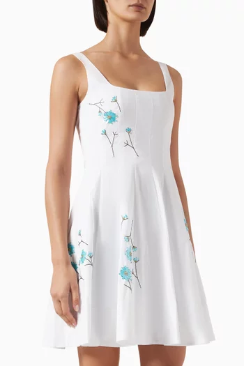 Wells Mini Dress in Cotton-poplin