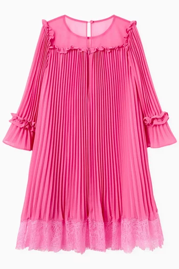 Pleated Dress in Chiffon