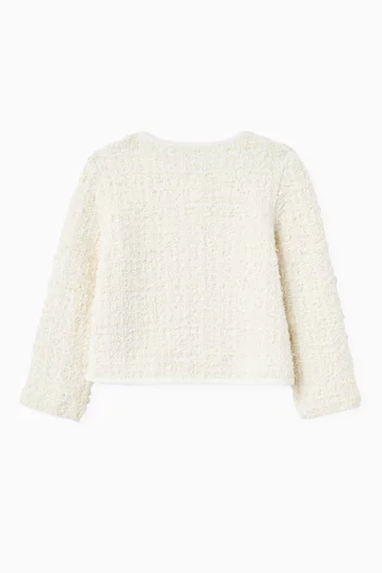 Textured Bow Cardigan