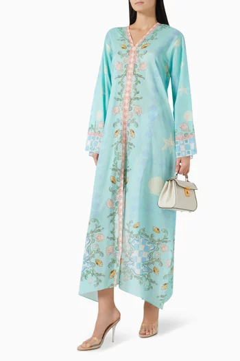 Printed Kaftan in Cotton