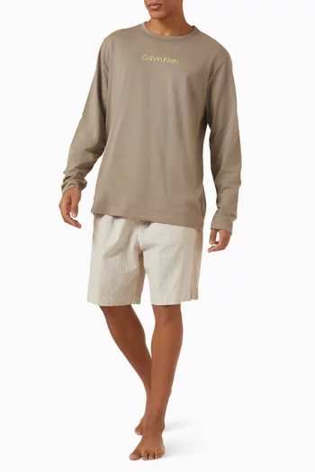 شورت للنوم قطن بوبلين