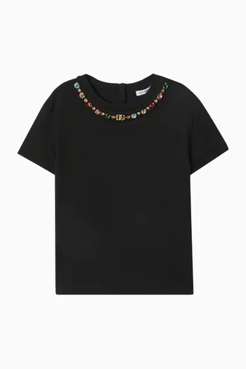 Crystal Logo T-shirt in Cotton