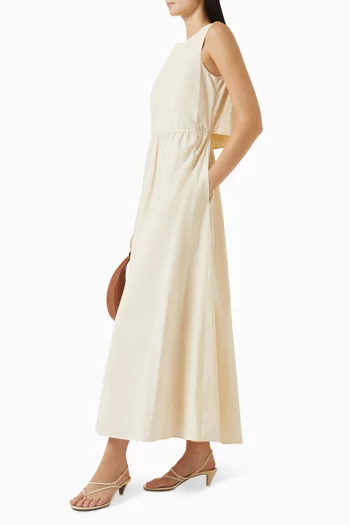 Cut-out Maxi Dress in Cotton