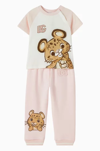 Lion Logo T-shirt in Cotton