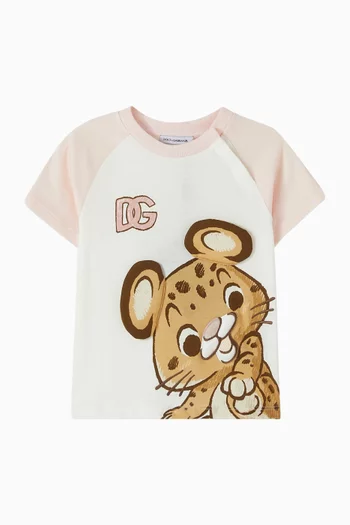 Lion Logo T-shirt in Cotton
