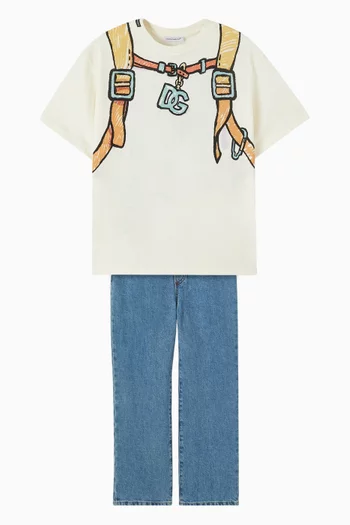 Backpack T-shirt in Cotton