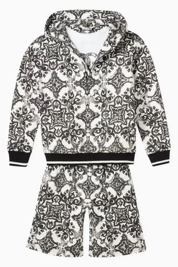 Majolica-print Shorts in Cotton
