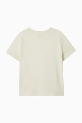 Floral Print T-shirt in Cotton