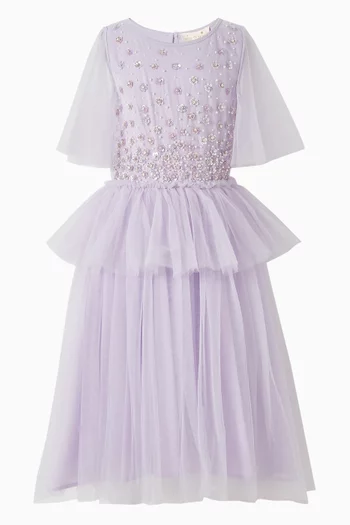 Orchid Radiance Dress in Tulle